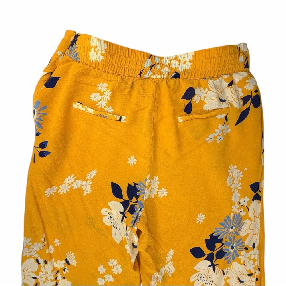 Sea New York Women's Pia High-Rise Wide Leg Yellow Floral Pants In Size 8 - Picture 9 of 9